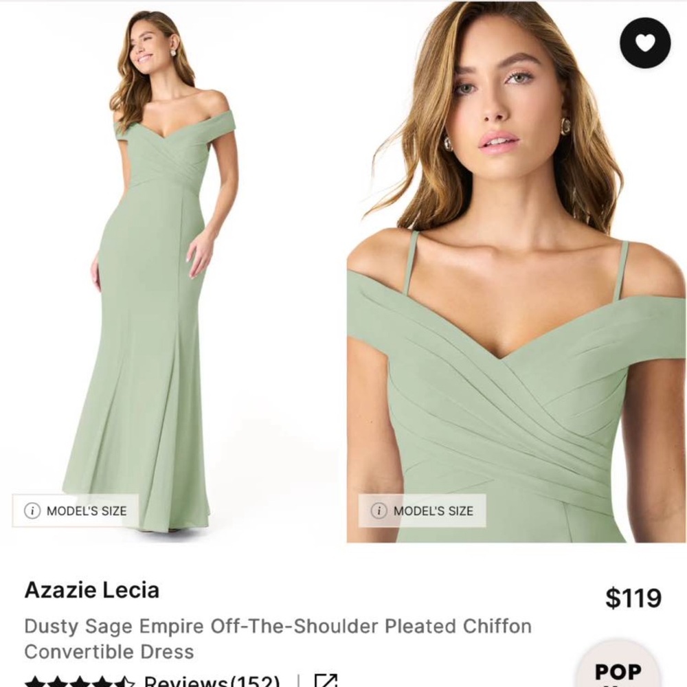 Azazie Strapless Sage Green Dress
